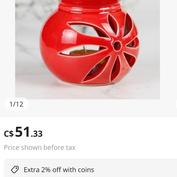 Ceramic oil fragrance diffuser. Spa. Aromatherapy Periwinkle blue - Picture 6 of 7